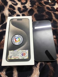 ١٥برو ماكس ذاكره 256 بطارية 89 الجهاز نظيف كلش ملحقات كاملة 1025 وبي م...