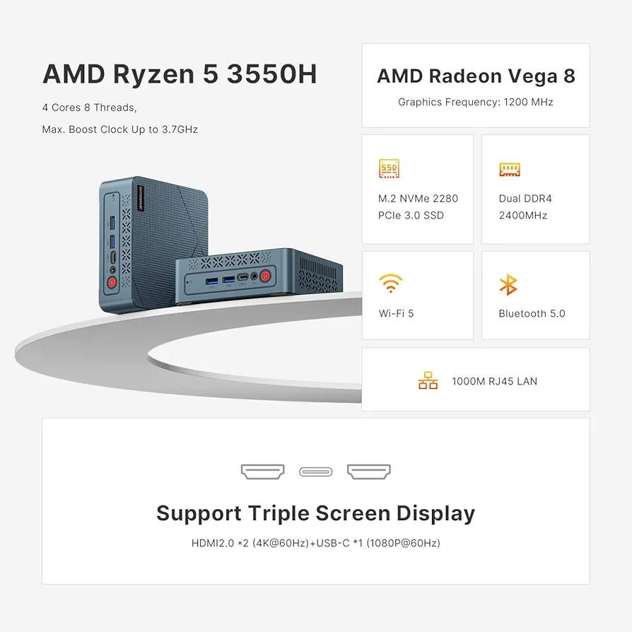 مینی بی سی للبیع
Cpu:AMD Ryzen 5 3550H

GPU:Radeon Vega 8 Graphics(Max Graphics Frequency 1200MHz)

RAM:16 GB DDR4 2400MHz

ROM: 512GB SSD M.2
 سعر:275 الف


**إذا كنت صاحب هذا الإعلان وتريد حذفه لأي سبب، رجاءا أرسل رسالة إلى الدعم الفني**