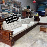 طلب احد الزبائن 👈 طراز حديث وانيقه  من الخشب الصاج والقماش التركي 🇹🇷 و...