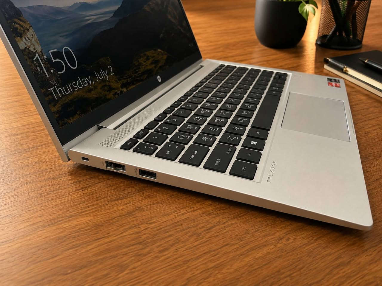 لابتوب HP PROBOOK 445 G9
اللابتوب الرائع من HP  ذو الاداء العالي
🌀🌀🌀🌀🌀🌀🌀🌀🌀🌀🌀🌀
السعر 325 الف دينار 
المواصفات : 
💧حجم شاشة 14.0 fhd
💧معالج رايزن فايف 5250 AMD RYZYN 5
💧 رام 8 كيكا DDR4  قابل للتطوير 
💧 هارد  SSD-256GB  قابل للتطوير 
💧 كرت شاشه AMD مدمج بالمعالج 
💧باتري ليثيوم 
💧 كيبورد  عربي انكليزي بأرقام جانبية 
💧ويندوز  10

............................................
ملاحظة :
- حالة اللابتوب مستعمل نظيف جدا 90% نظافة او اكثر 
الملحقات :
- شاحن 
- حقيبة 
- ماوس 
........................................

رقم التواصل : ***********

