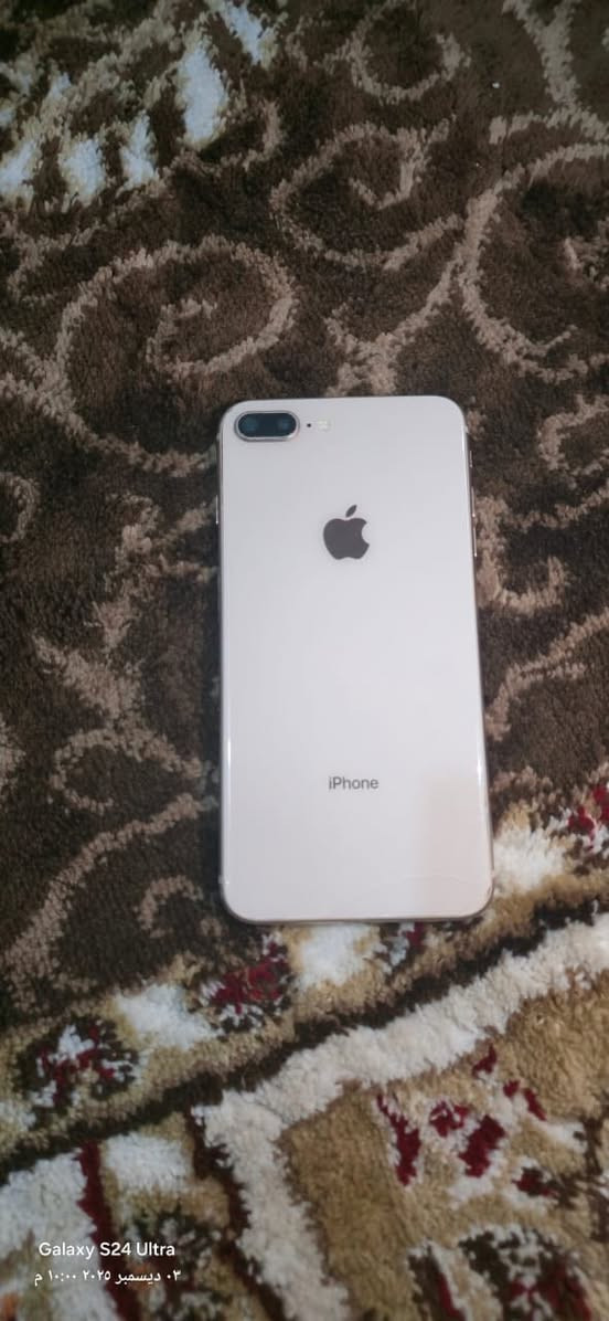 ايفون 8 بلص
ذاكره 256 

باتري 72 شحن حيل زين 

بي فطر زغير بل ضهر عدا ذالك مكفول 
 
بلادي الجهاز  بصمه شغاله 

السعر 130 
***********
