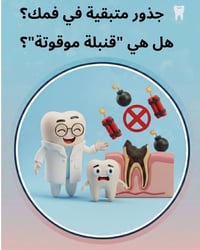 لا تترك جذوراً قديمة تسرق جمال ابتسامتك! ✨ ​بقاء جذور الأسنان المكسورة...