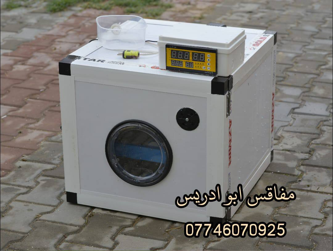 يالله تنبيه باقي ايام قليله وينتهي عرض تخفيض شهر رمضان للفقاسه الالمنيوم الفول اوتوماتيك حجم ١٤٤ بيضه سعر ٢١٠ وتوصيل مجاني   
المواصفات 
1-هيكل الفقاسه المنيوم
2-مغلفه بنل عازل 2 سم 
3-متحكم الفقاسه zl فول اوتماتيك حراره ورطوبه وتقليب دبل كارت  الاصلي  
4-الفقاسه بيها  قلابين دحرجه شيل كل انواع البيض 
5_صير نظام وجبات
6_الفقاسه معايره بجهاز سويسري جيل رابع 
الفقاسه كامله من كل شي ومعايره ومبرمجه يعني بس تخلي البيض مع اتباع تعليماتي 
🟢رجاءا نظام الحجز بعربون والباقي عند الاستلام متعرفني اسال منو ابو ادريس 
الحجز على واتساب ***********‬‏ اوعلى الخاص 
 ✅المصنع ابو ادريس✅
 #فقاسات #مفاقس #مفاقس_ابو_ادريس #توصيل_مجاني #دواجن #صناعه_عراقيه_درجه_اولى
#فقاسات_المنيوم #فقاسات #مفاقس
