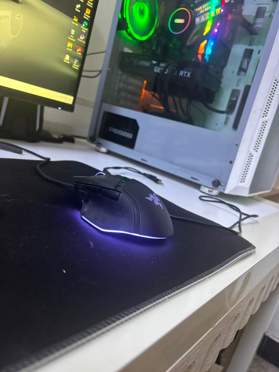 المعالج :Ryzen 7 3700X
الرامات : 16g ddr4
مذر بورد :     Gigabyte B450M DS3H V
كرت الشاشه: msi 3060ti 8g
الهارد : لكسر 512
الهارد :سامسونج 1tb
سعر الكيس 975 وبيهة مجال جداً بسيط 

الهدية:كيبورد ميكانكيل + ماوس +ماوس باد +سبيكرات
———————————————-

ماوس رايزر :75
————————-
شاشه 240هرتز فول hd حجم24 ips سعرها :140الف قفل
—————————————
ميز المنيوم حجم كبير +رف:75
—————————————-
سماعه استرو a10نقصها واير فقط :20
—————————————————-
الي يشتريهن شلعه وحدة اسويلة خصم حلو والي يشتري شغله شغله اكو بيه مجال واكو لا تحياتي 💙

رقم المراسله 
***********
واتساب فقط مكان بغداد كفاءات السيدية

