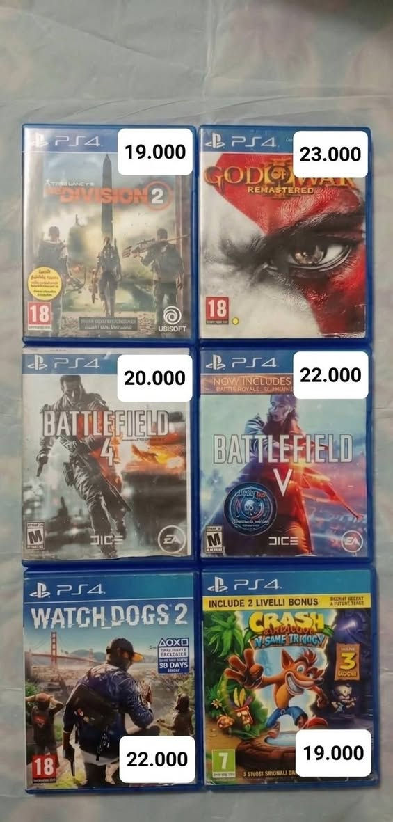 🎮 متوفر لدينا أقراص ألعاب مستخدمة 🎮
✅ نظافة ممتازة
✅ ضمان التشغيل 100%
✅ فحص القرص قبل الاستلام
✅ في حال وجود أي خلل يتم الاستبدال حسب الضمان

أسعار مناسبة ومجموعة متنوعة من الألعاب متوفرة باستمرار.

📍 للحجز والاستفسار مراسلة الصفحة 
او المراسله 
واتس اب:***********
او عبرنا بيجنا الرسمي في
 ig: dvd_wwr
