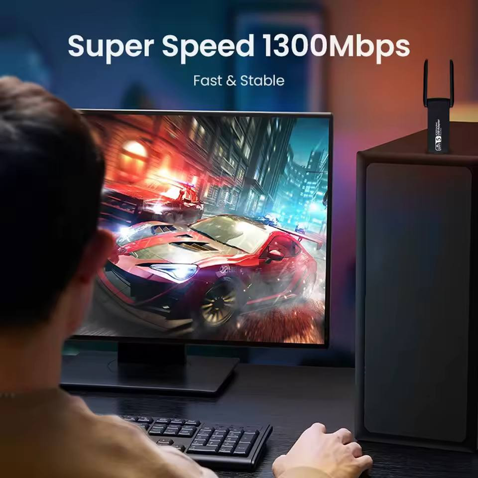 🚀 تخلص من ضعف وتقطيع الإنترنت مع لاقط شبكة DERAPID AC1300 الجديد! 🚀
​هل تعاني من تقطيع في الألعاب الأونلاين أو بطء في التحميل؟ الحل المثالي لأجهزة اللابتوب والديسكتوب صار متوفراً الآن في Humam Store.
​أبرز مميزات القطعة:
​سرعة خيالية: سرعة اتصال فائقة تصل إلى 1300Mbps لتجربة تصفح وألعاب سريعة ومستقرة.
​تردد مزدوج (Dual Band WiFi 5): يدعم شبكات 5.8Ghz لسرعة عالية وتداخل إشارة أقل، وشبكات 2.4GHz لضمان اختراق الجدران باستقرار عالي.
​تغطية واسعة: مزود بهوائيات قوية (Powerful Antenna) تنقل الإشارة بثبات لتغطي كافة أنحاء منزلك.
​جاهز للعمل فوراً: يتميز بأنه (Driver Free)، مما يعني عدم الحاجة لتحميل أي برامج تعريف؛ فقط قم بتوصيله بمنفذ الـ USB واستمتع بالإنترنت.
​أوضاع تشغيل ذكية: يدعم "وضع الاستقبال" لربط حاسبتك بشبكة الواي فاي، و"وضع البث" (Launch Mode) لتحويل حاسبتك إلى نقطة بث (Hotspot) ومشاركة الإنترنت مع الأجهزة الأخرى بسهولة.
​توافق شامل: متوافق تماماً مع أنظمة التشغيل Windows 10 و Windows 11.
​احصل على أداء إنترنت لا يضاهى ورقي اتصالك اليوم!
​📍 العنوان: بغداد الأمين نواب الضباط.
📞 للحجز والاستفسار: ***********.
