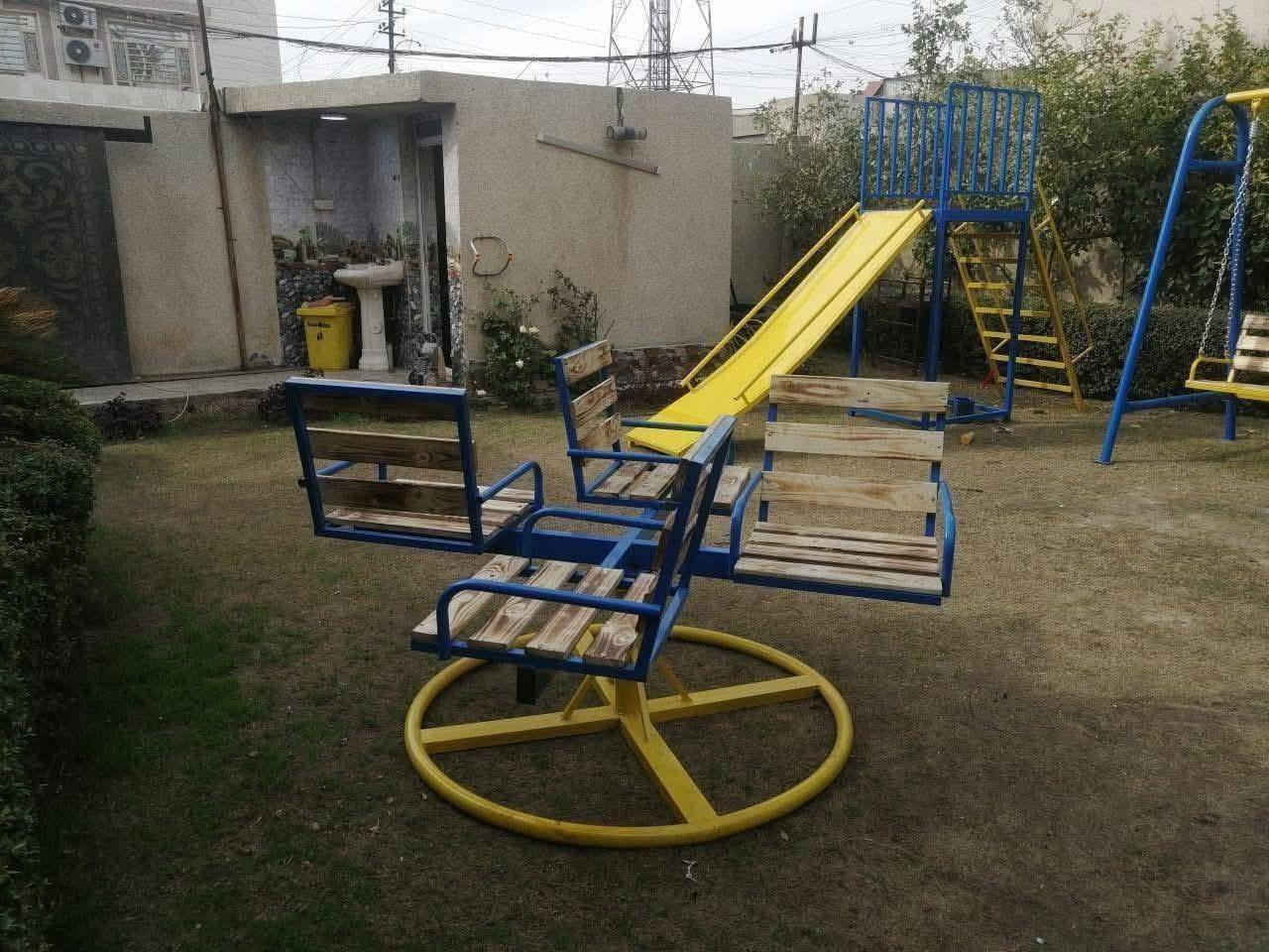 العاب  
مراجيح  مسطبات كراسي  منقلات شواء مزلحكانه ميزان سفينه 
داخل الصفحه اكثر من 600 تصميم
ديالى /بهرز
شغل حسب الطلب الاسعار حسب الحجم والتصميم 
للاستفسار
مراسلة الصفحه أو
✅واتساب ***********
🔴توجد خدمة توصيل جميع المحافظات
