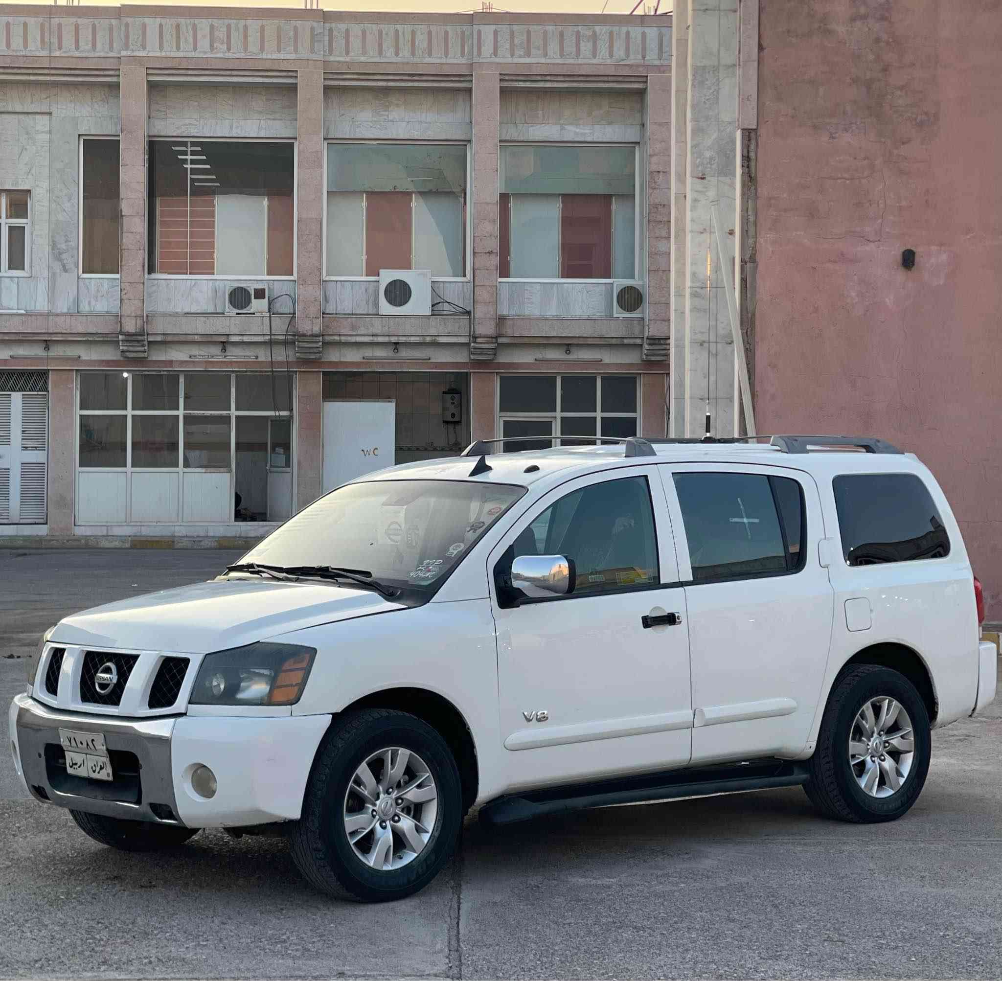 رقم كورك - ***********
واتساب -***********
للبيع و مراوسه 
سيارة نيسان ارمادا موديل 2005 فول مواصفات ماعدا فتحة السقف محرك 8 سلندر گير محرك كهربائيات كله جديد و شرط قبل يومين شديت 4 تايرات جديد سعرها 86 ورقه و مجال بيها 4 ورقه غرامه تحويل او وكاله شرط السياره بيها 2 صبغ بس بدون دواخل مكان السياره عقره بين اربيل و دهوك اكر, نينوى
