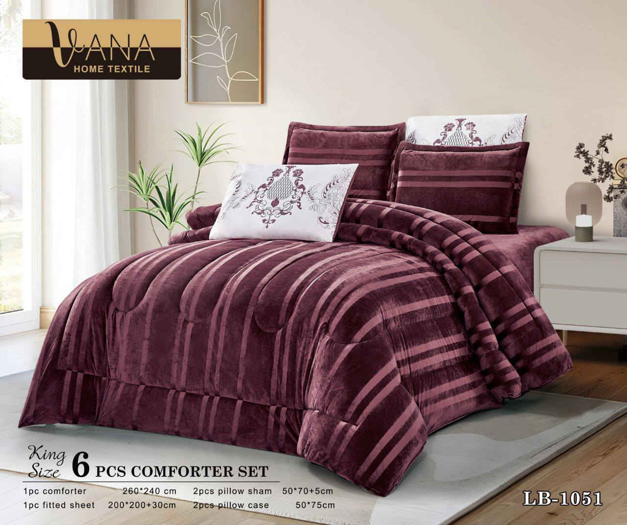 ‏⚜ مفروشات بعلبك ⚜
‏💫 جملة ومفرد 💫
‏👌 ويانة لتفكر بجودة البضاعة والكوالتي 👌
‏⚜ ماركة ENGLAND HOME العالمية ⚜
‏⚜️ ماركة VANA العالمية ⚜️
‏# عرض خاص......💫💫💫
‏# عرض خاص......💫💫💫
‏
‏نفس الصورة %100 موديل اكثر من رائع 👌
‏
‏يوجد توصيل جميع انحاء العراقالسعر والتفاصيل مراسله الصفحه فقط مع ذكر الكميه🧐
‏رقم *********** يوجد واتساب 📞
‏مراسلة الصفحه 💌
‏
‏‼️تنويه‼️
‏حق الزبون لفحص المنتج قبل الاستلام وتأكد من لون واذا كان مخالف للشروط المطلوبه يحق لزبون استرجاع طلب
لحاف نفرين ساده فندقي شتوي  قديفه ثقيل 6قطع

قياس ملكي (King size )

لحاف قياس كبير 240*260
شرشف قياس كبير 200*200+30
لحاف نفرين مع شرشف قديفه لاستيك مع 4وجه مخده 
السعر :50.000 الف 
العنوان ( شورجة الجمهوري قرب شارع الامين

للاستفسار والحجز

***********
