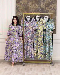 فستان نسائي • كشمير ثري دي • فري سايز لحد ٨٥