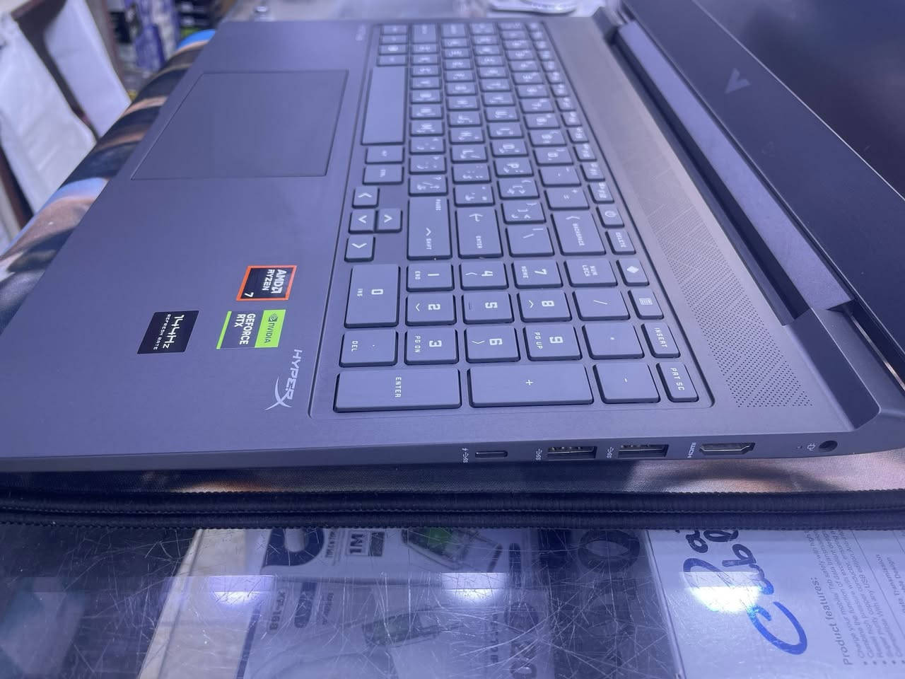 HP victus
razn7 8845hs
ram 16G 
ssd 512G 
rtx 4070  8G 
144hz  15inch 
نضافه 100‎%‎ اخت الجديده 
السعر : 1،350،000
بغداد المنصور 
***********
