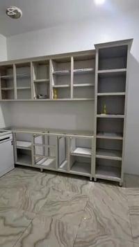 سعر متر الالمنيوم مع ابواب من خشب تركي HDF العالي الجودة  المتر الارضي...