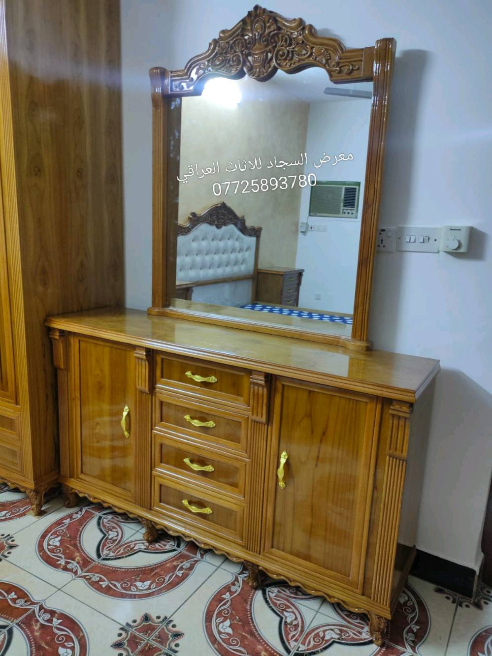 غرفة نوم 6 ابواب صاج من الداخل والخارج شغل عراقي درجة اولى شغل حسب الطلب بغداد الدورة أبو دشير الشارع التجاري معرض السجاد للاثاث العراقي 