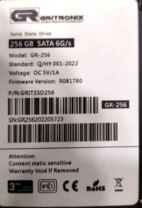 اس اس دي • ٢٥٦ جيجا • سرعة 6GB/s