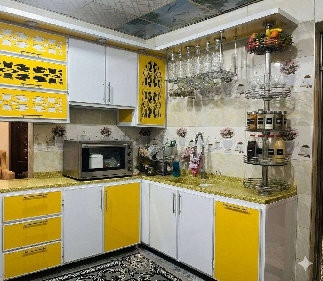 كاونتر للبيع نظيف جدا المنيوم الون اصفر وابيض مع طباخ عشتار مستخدم نظيف واوفن كهربائي كبير الحجم بي عطل بسيط الكاونتر قطعتين كما موضح بالصوره قياس السنك سطح مرمري مترين ونصف وقطعه ثانيه هم سطح مرمري قياس ٣ متر وملحق قياس ٤ مع الشافطه المكان بغداد مدينه الصدر السعر مليونين وبي مجال مع الطباخ والاوفن والشافطه للإستفسار على الرقم ***********
