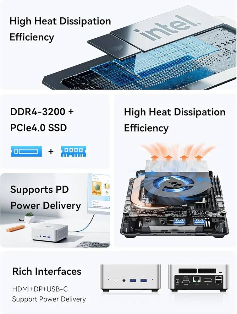 السعر قفل ٢٧٥ الف بدون عملة
جهاز كمبيوتر صغير MINISFORUM UN1290، معالج Intel Core i9-12900HK من الجيل الثاني عشر (14 نواة/20 خيطًا)، إصدار Barebone، منافذ HDMI/DP/USB-C تدعم دقة 4K بمعدل 60 هرتز، فتحة لمحرك أقراص صلبة 2.5 واي فاي 6E/BT5.2/2.5G LAN، 4 منافذ USB


**إذا كنت صاحب هذا الإعلان وتريد حذفه لأي سبب، رجاءا أرسل رسالة إلى الدعم الفني**