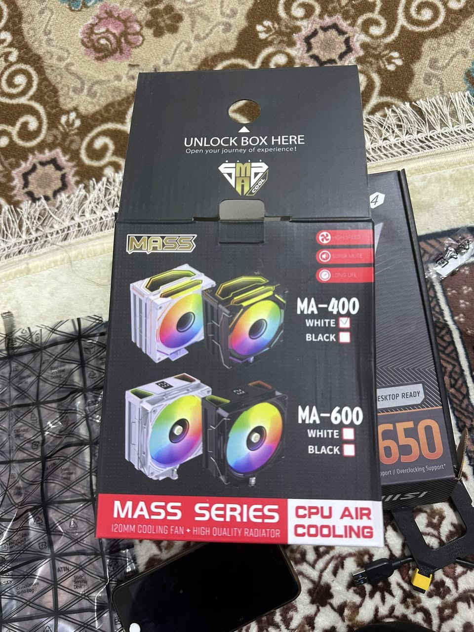 سلام عليكم مذبورد و معالج و رام فقط كل القطع جدد اليوم ركبتها شلون ماچان لغرض الفحص و حملت البايس فقط 

معالج AMD 7-9800X3D جديد غير مستعمل 

رام 16 كيكا DDR5 5600 KLNG STIN جديد 

مذبورد B650 MSI M-B PRO جديد 

ممبرد من MASS MA-400 /120mm جديد 

معجون حراري من ماس 

سعرهن 1300 وبيهن مجال 

تواصل خاص أو واتساب ***********

سبب البيع خلصت فلوس 🫠 

مكاني نجف كوفة توصيل غير متوفر
