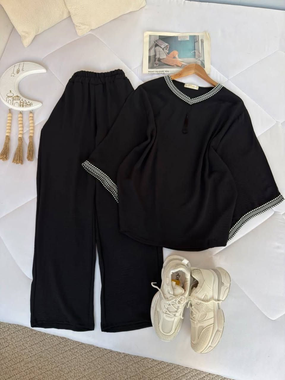 تراك   قطعتين 🤍
بارد راهي كلش مريح 
قماشه ينطي بل لبس 

نوع الخامه قطن ناعم 

القياس 38 40 42 44 46 48


**إذا كنت صاحب هذا الإعلان وتريد حذفه لأي سبب، رجاءا أرسل رسالة إلى الدعم الفني**