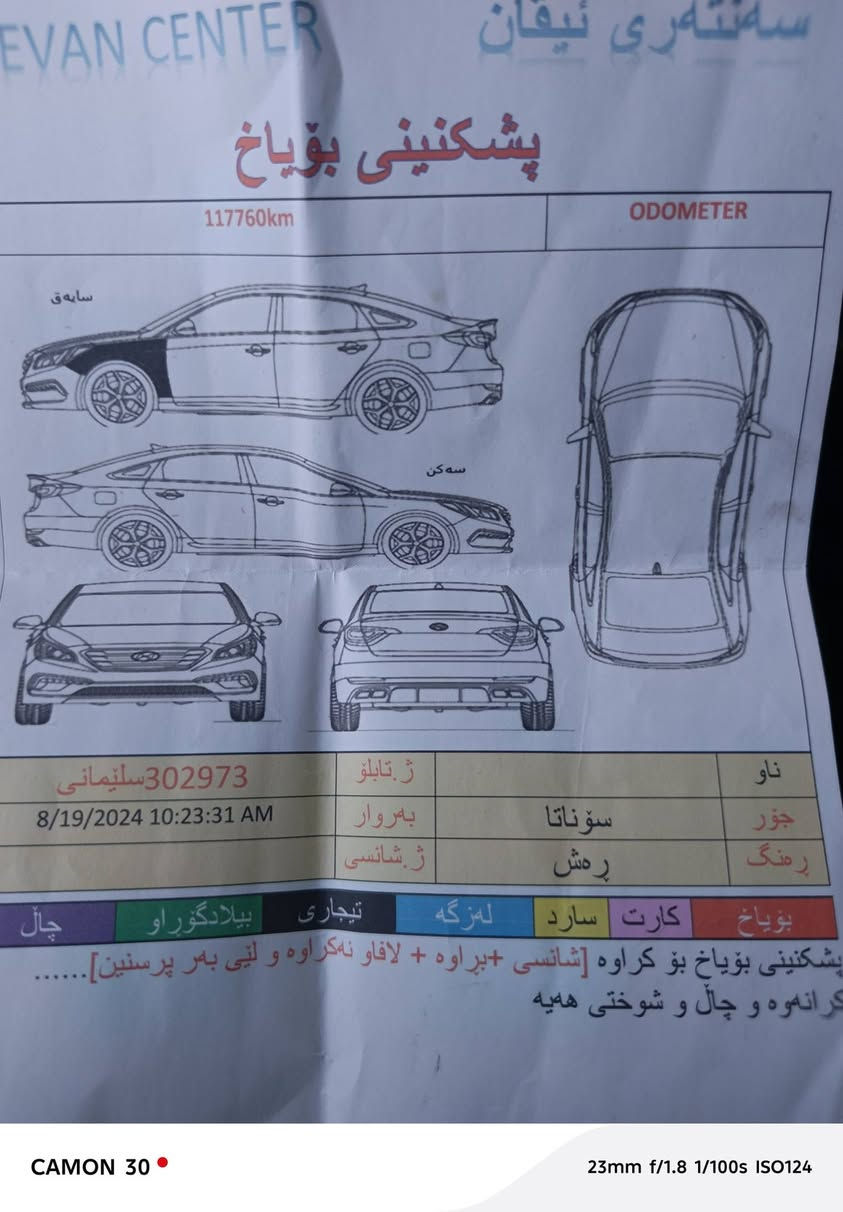 السلام عليكم سياره للبيع سوناتا موديل 18 حادث جاملغ امامي جهه يمين سعره 139وبيها مجال ***********
