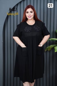 دشداشة نسائية • كشمير درجة أولى • مقاس 2XL-5XL