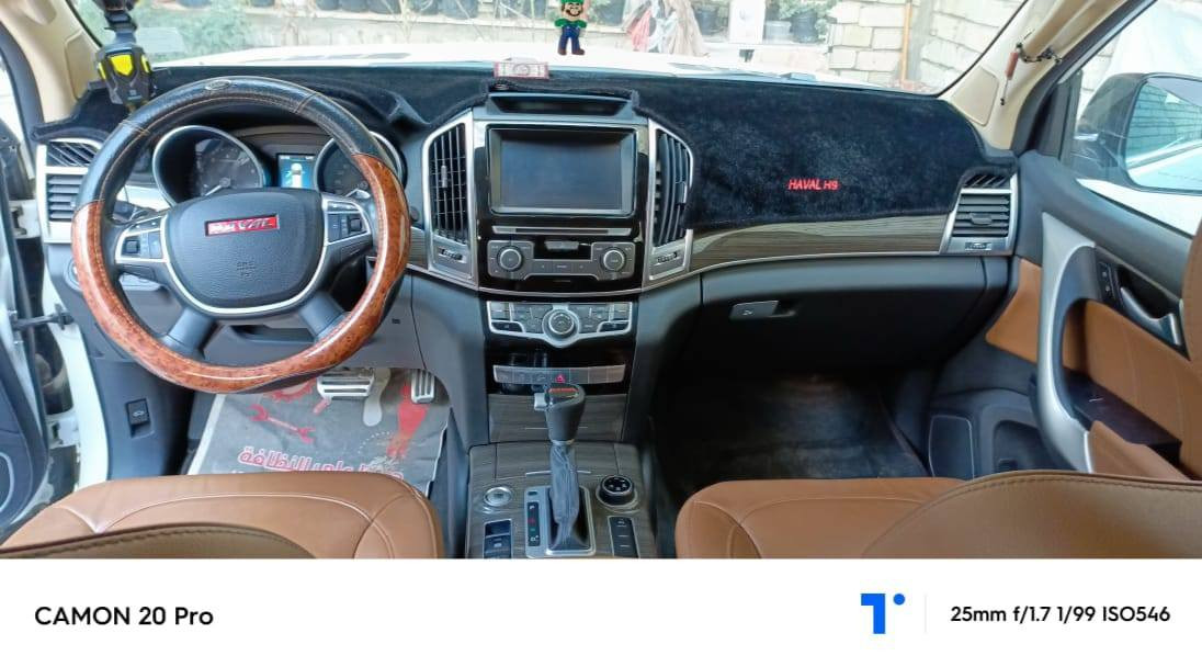 سلام عليكم
سيارة HAVAL h9 للبيع 
السيارة فول مواصفات دخول ذكي ويل 18 جامعات شفط 7 راكب السيارة ماشية 63 الف كيلو فقط السيارة بيهة فقط الدعامية الخلفية صبغ  لايت led عالي ناصي اشاير  بالمري  كشنات  كهربائي جلد تبريد 3 قطع
حساسات أمامية خلفي اوتو هولد مثبت سرعة المحرك 2000 توربو 
السعر 169 ورقة بيها مجال بسيط
للاستفسار :***********
سيارة مكفولة عام عدا الدعامية الخلفية صبغ
