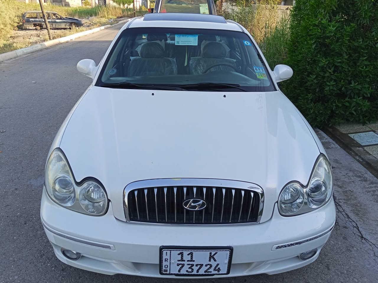 سلام عليكم
سوناتا  2004 ماشيه240 حقيقي 6 سلندر 2700
للبيع ب75 قفل قفل او مراوس النترا او افانتي او سوناتا 2007 
*********** 
ديالى بعقوبه 
سياره على ايدنا جاهزه من كلشي وعلى وضع شركه وحمد لله كلشي شغال بيها 
ابيض صدفي صبغ درجه اولى 
امريكي ليبل واحد بدون ضربه ولا حتى بارد 
سياره بلاديه سنويه 29 بغداد بسمنه 
صبغ عام جماليه 
 مكينه جديده شد جديد 
كير كفاله صدر امامي خلفي جديد 
تخم تاير جديد 
تبريد ثلج ثلج ماشاء الله 
المواصفات 
فتحه سقف 3طكات 
اريل كهربائي 
سنترلوك دبل سويج 
منفذ شحن صندوك 
ويل17 بلادي
شاشه كامره 
تقفل على 20 سرعه 
نضام ABS 
ايرباك 4 
مثبت سرعه
