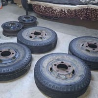 تايرات ويل منفوخ جاهز  مال كنتره قلاب وزوج اوياله حجم ١٧ لك بعدهن الاس...