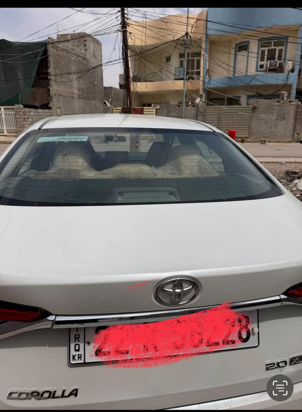 السلام عليكم 

كورلا ٢٠٢٠ خليجي ساز تايوان الأصلي 
فول مواصفات عدا البصمة  فتحة تبريد قطعتين تحكم إستيرين  اشاير وتحكم بالمري وحساسات مثبت سرعة
نظام سبورت 
محرك ٢٠٠٠ 
كير ومحرك مكفول 
مكفولة من التبديل والصبغ عدا بيها كم بارد خفيفات
أربع أصابع بخشم البنيد وبارد بالصندوق وبيها باردpdr 
صغير كلش 
وبيها كم رصعه خفيفة بالقمارة مو حالوب موضح كلشي بالفيديو وبيها سونار
السيارة باسمي تحويل ثاني يوم السنوية جديدة 
السيارة ماشية ١٨٦ الف كيلو 

سعر السيارة ١٥٥ ورقة وبيها مجال 
مكانها بعقوبة ***********
