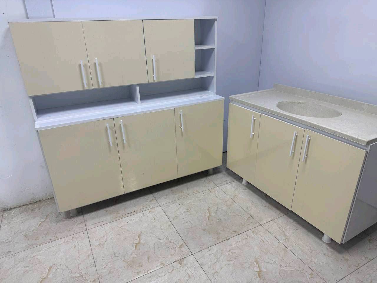 كاونتر خشبmdf قياس متر ونص وسنك متر و20 مرمر سعر 260 الف