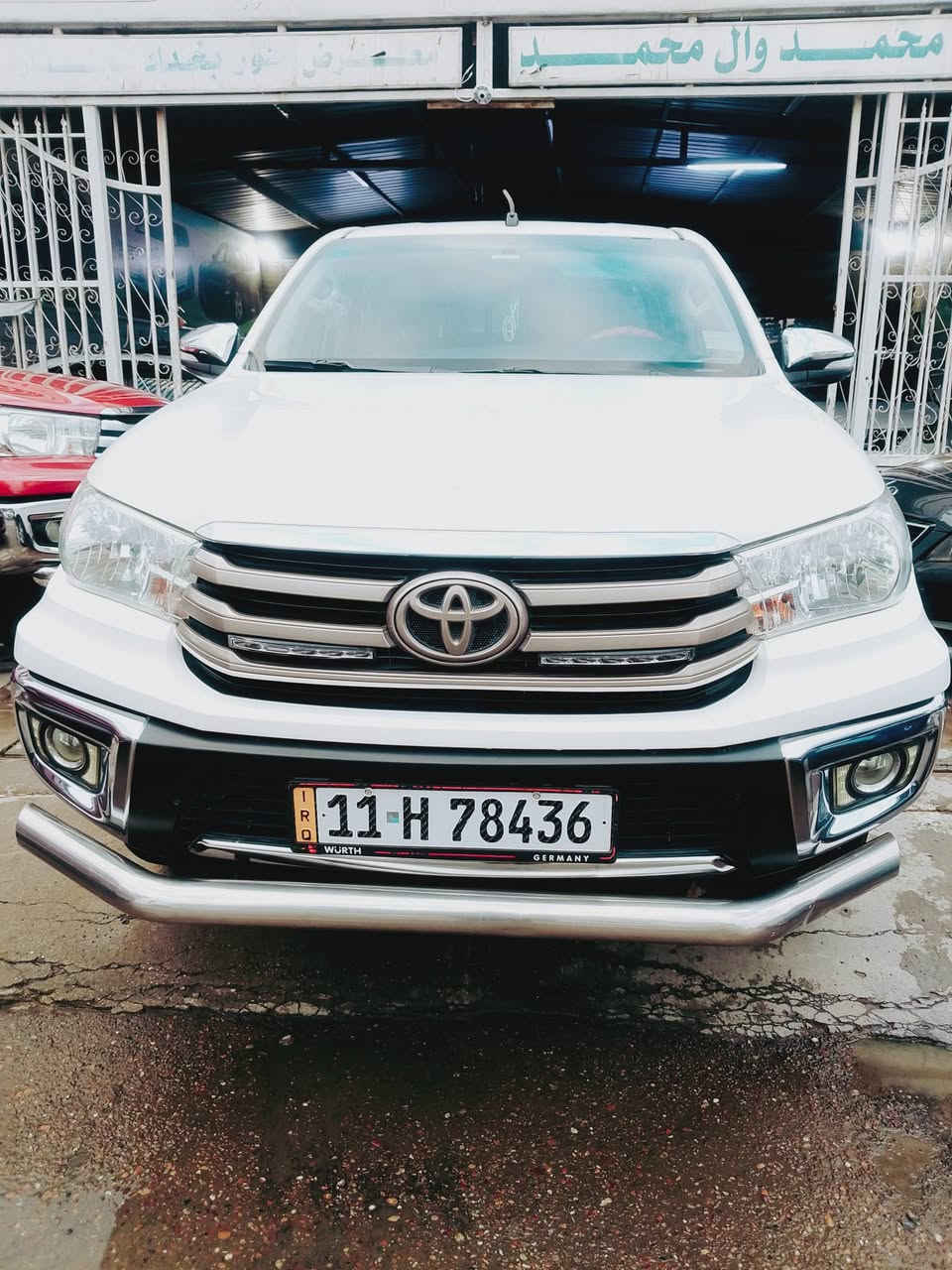 .السلام عليكم
بيكم هايلوكس موديل 17
مكفول من الضرب لا تبديل لا صبغ 
سونار موجود بل منشور 
كير محرك تبريد مكينه كفاله عامه 
تخم تاير شواصي مكفولات بلادي 
دوخل نظيفه سياره حلو معنا الكمله بل عافيه ياخذها 
رقم بغداد نكليزي سنويا جديد تحويل ثاني 
سعار سياره 255بي مجال شي بسيط 
العنوان بغداد بلديات نتصل وتدلل 
***********
