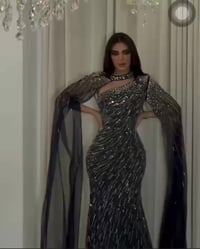 مكان شراء الفستان اجاني هديه لون الفستان اسود+ كرستال فضي   سعر الشراء...