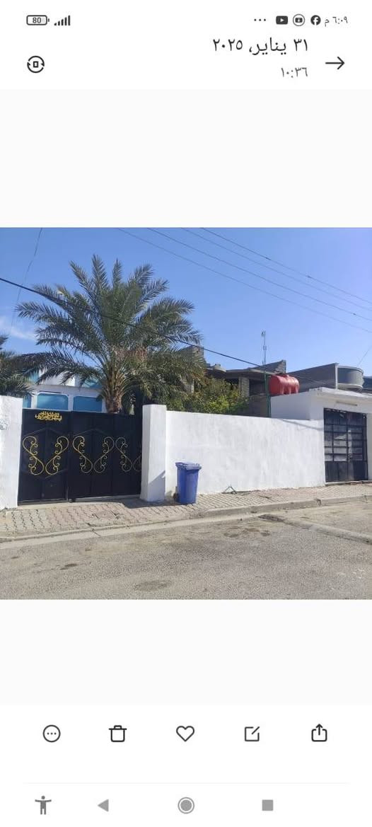 اسلام عليكم
دار للبيع في منطقة البانروما المساحه 500 متر زراعي117 

طابقين الطابق الاول يحتوي 

ع 2 غرف نوم5*4

وصالة 10*4

وستقبال 8*4

ومطبخ 5*4

وصحيات خارجيه وداخليه

والطابق الثاني صاله جبيره وثنين غرف نوم5*4 ومخزن كبير وحمامات 
خدمات كامله تبليط مجاري كهرباء ويوجد فيه محل بالوجه جان سابقن اسواق
 تواصل مع صاحب الدار

***********
