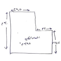 دار للبيع في حي الخضراء ٦٣٩ زقاق ٣٥ مساحه ٤٠٠ كما موضح في الشكل سعر ال...