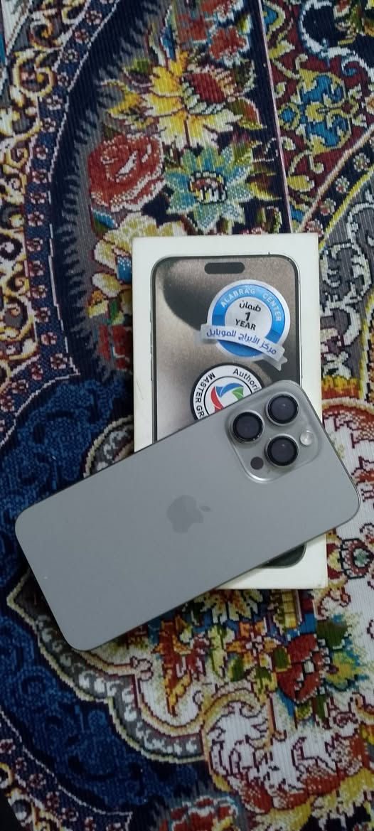 ايفون 15 برو ماكس ذاكره 256 بطاريه 91 عدد دورات 548 شرق الاوسط سعره مليون وميه بي مجال بسيط مكفول للبيع فقط مكاني بغداد رقم ***********
