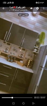 كاونتر مترين • خشب تركي • سنك مرمر