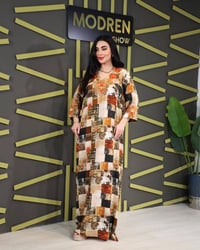 دشداشة كشمير • تطريز خيط حرير • نص درزن