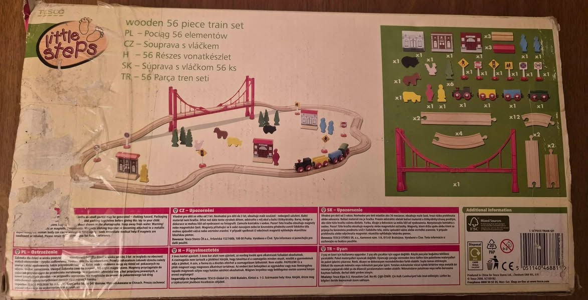 مجموعة قطارات خشبيه مع سكتها مدينه كامله مثل الصورة


**إذا كنت صاحب هذا الإعلان وتريد حذفه لأي سبب، رجاءا أرسل رسالة إلى الدعم الفني**