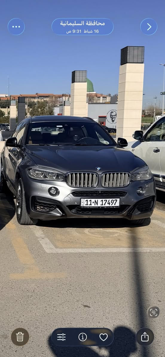 السلام عليكم 
للبيع بي ام x6 50i
موديل 2018 فول مواصفات رادار امامي هدب دسبلي بوب شفط رادارات جانبيه كامرات 360 كشنات تدفئه تبريد وباقي المواصفات المعروفه 
السياره خليجيه صبغ بسيط في الجاملغ الخلفي اليسار 
السعر 28
للاتصال 
***********
***********
***********
