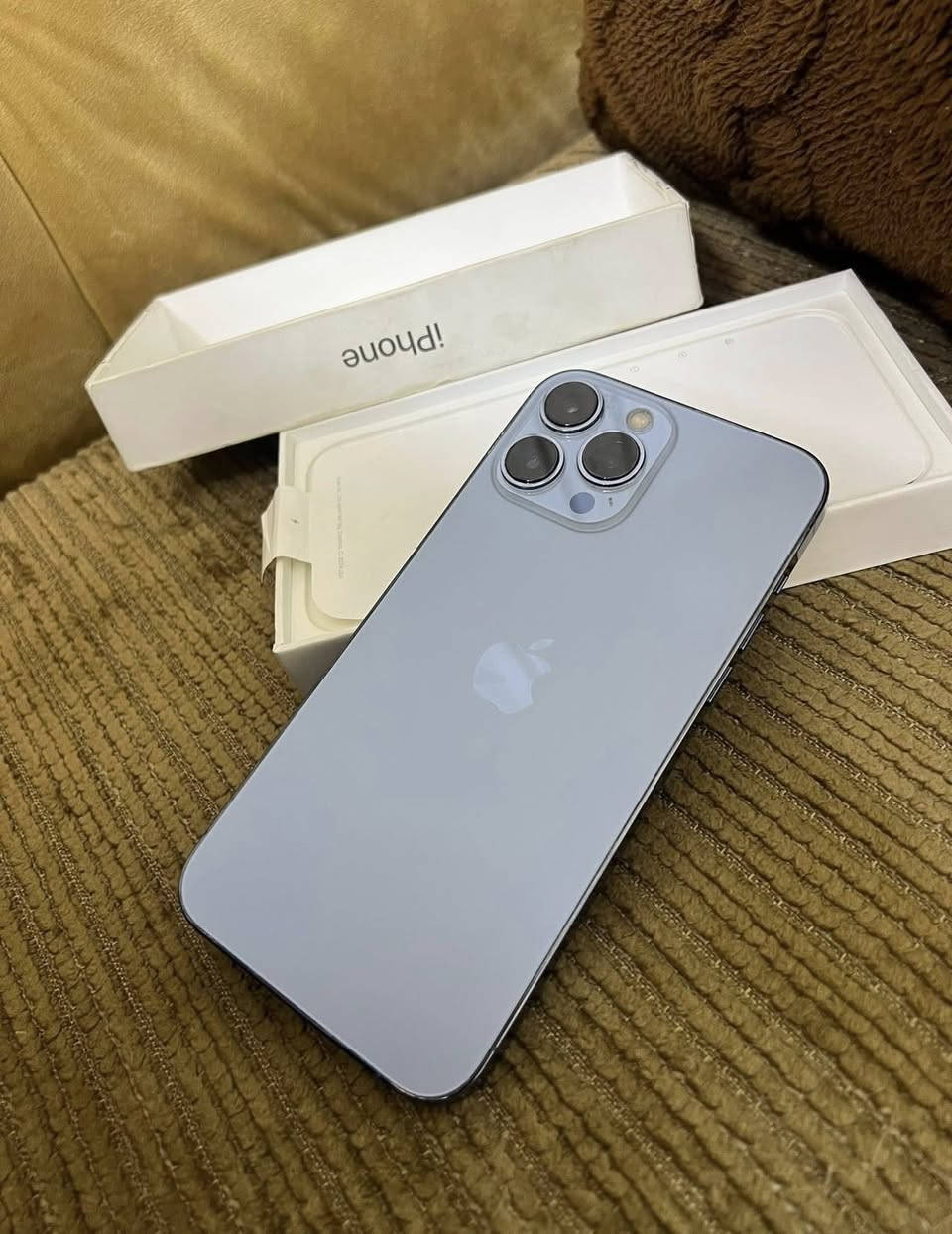 السلام عليكم
آيفون 13 برو ماكس  للبيع💸

ذاكره 256

بطاريه 87 🔋

ملاحضه: الجهاز جداً نضيف
جهاز عربي شراق اوسط ماستر
المكان بغداد البيجيه📍

توصيل متوفر 🚚 

السعر : 680 الف قفله 

اذا تحب تستفسر اكثر الرقم وتساب فقط*********** ☎️
