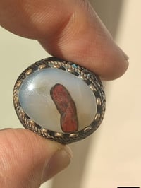 عقيق يماني • طبيعي • خاتم