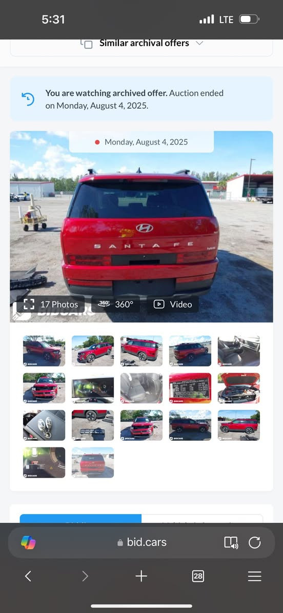 السلام عليكم سنتافيا2025  وارد امريكي
الضرر : صبغ ب دعاميه فقط بدون تبديل اي قطعه والباقي مكفول 

حجم المكينه :1600 تيربو+  هايبرد 

#مواصفات فول عدا الفتحه 

1. شاشه

2. كيجات دجيتل

5. بصمه + دخول ذكي

6.تشغيل عن بعد

7. رادارات 360

8. ايقاف ذاتي

9. ويل كب

10.بكلايت لد 

11.اشاير بالمري

12. هيترات بالكشنات خلفي امامي

13. تحديد مسار

14. نظام ايكو +سبورت + سمارت

15. هند بريك بصمه

16. اوتو هولد

17. لايتات زنون عدسه عالي ناصي

18. رادار امامي

19. صندوك كهرباء 

20. صندوك ذكي يفتح عند الاقتراب

21. ثلاث قطع  تبريد 

22. شفتات بالاستيرن

23. رادار خلفي جانبي

24. حساسات خلفي امامي

26. كشنات جلد تدفئه 

27. كشنات كهرباء 

30.نظام هترك 

32.كشنات خلفي كهرباء

33.سبعه راكب
***********
سعر 265  بيهه مجال

مكاني النجف
مرقم جاهز بغداد
