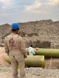 يتوفر لدينا فريق ومعدات اختصاص في تنفيذ جميع مشاريع أنابيب GRE و وGRV ...