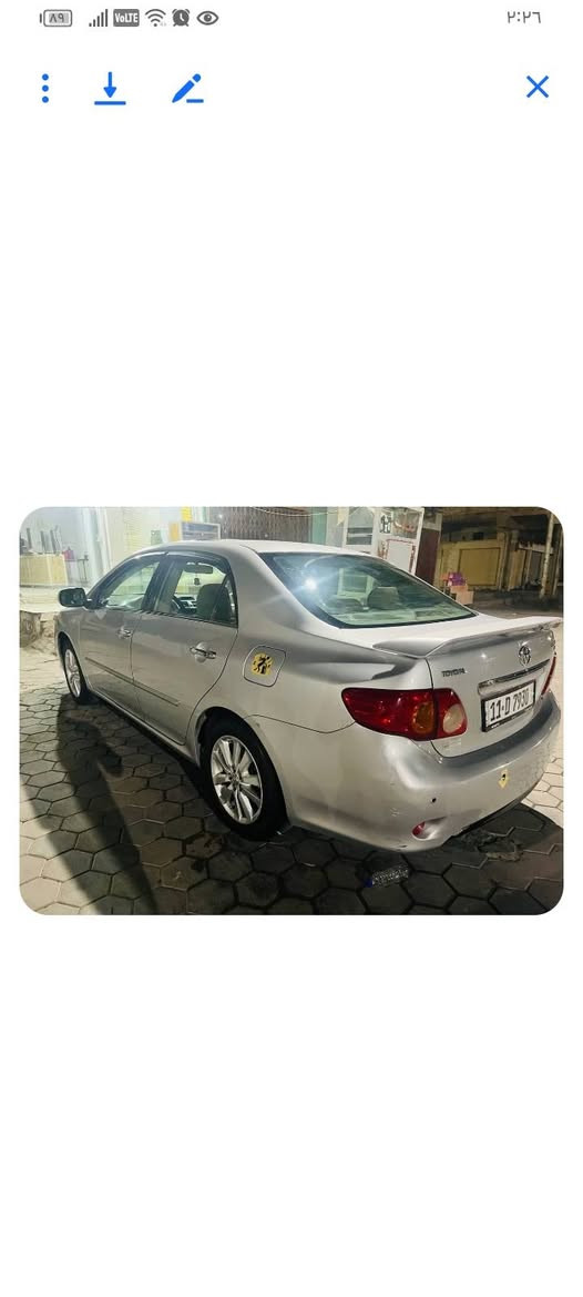 السلام عليكم بيع سياره كورلا خليجي موديل 2008 سياره مكفوله من الصبغ السعر 115 وبيه مجال بسيط اي استفسار الاتصال على الرقم ***********
