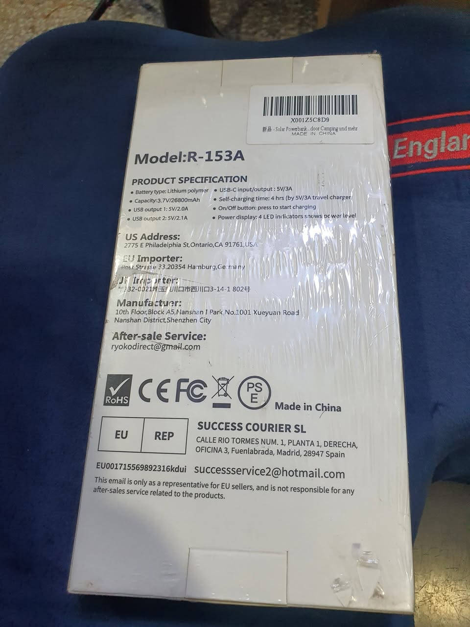 السلام عليكم ، بور طاقه شمسيه السعه ٢٦٨٠٠ ملي امبير وسعر القطعه ٣٥


**إذا كنت صاحب هذا الإعلان وتريد حذفه لأي سبب، رجاءا أرسل رسالة إلى الدعم الفني**