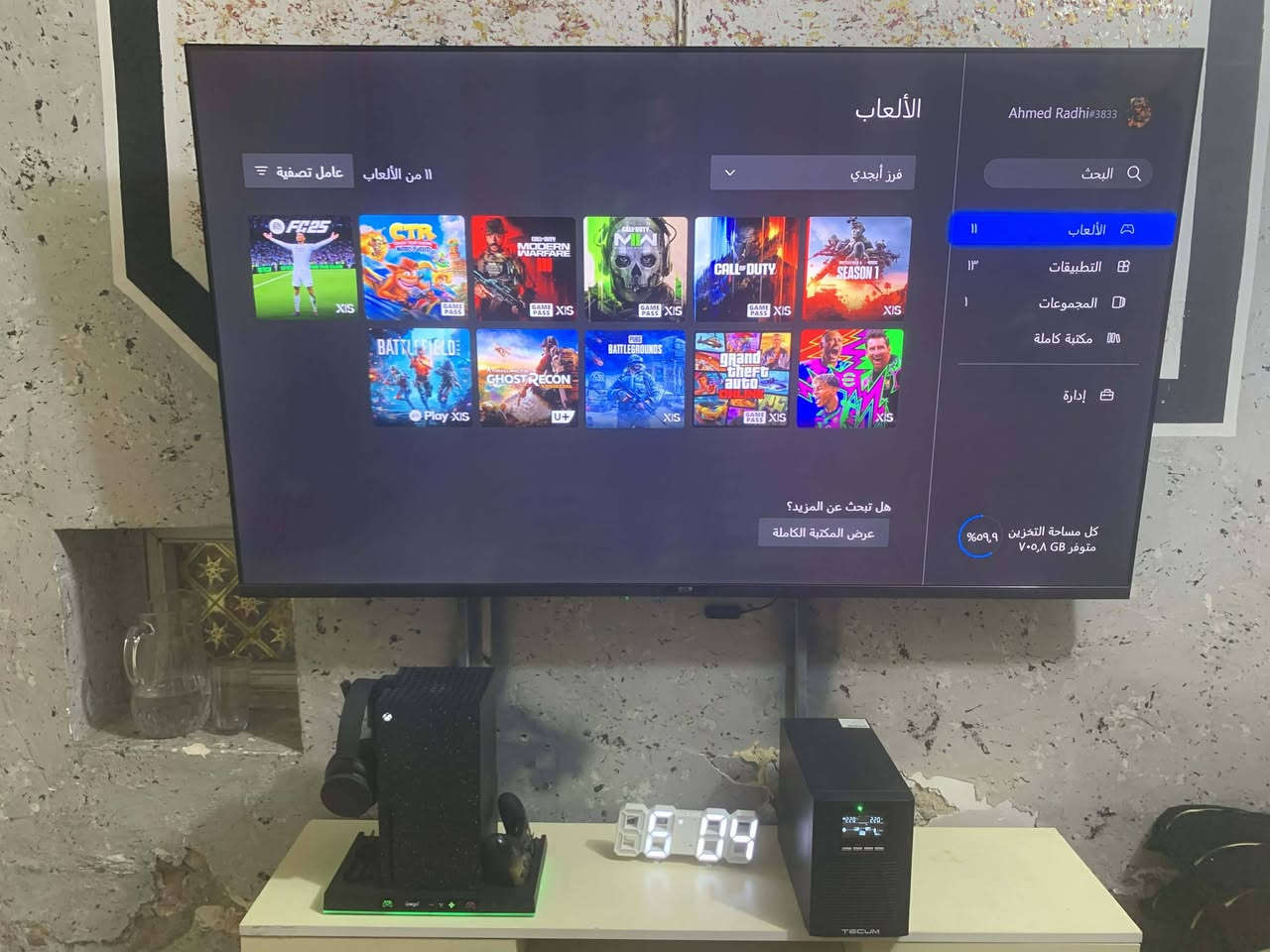 السلام عليكم ورحمة
اكسبوكس 2 تيرا الجهاز جديد وما مشتغل هواي
وياة جوستك إضافية
أصلية
وفان وبطاريات أصلية 
وسماعة اكسبوكس الأصلية وايرلس
ويوبي اس اونلاين 1كي في
واشتراك كيم باس بنفس الحساب سنوي تقريباً صارلة 3 أشهر من فعلناة
سعر الجهاز وية الغراض
مليون و300
وبي مجال للشراي
تجي تفحص الجهاز واغراضة
لحد ما تمل وتقتنع 
ويرحم والديكم لحد يجي ويكول خوب اشتري تجميعة
احسب الغراض مفرد هنة والجهاز وشوف شكد راح يطلع سعرهن

***********

موجود واتساب
