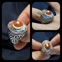 خواتم ملكية • عقيق يماني نوادر • فضة 925