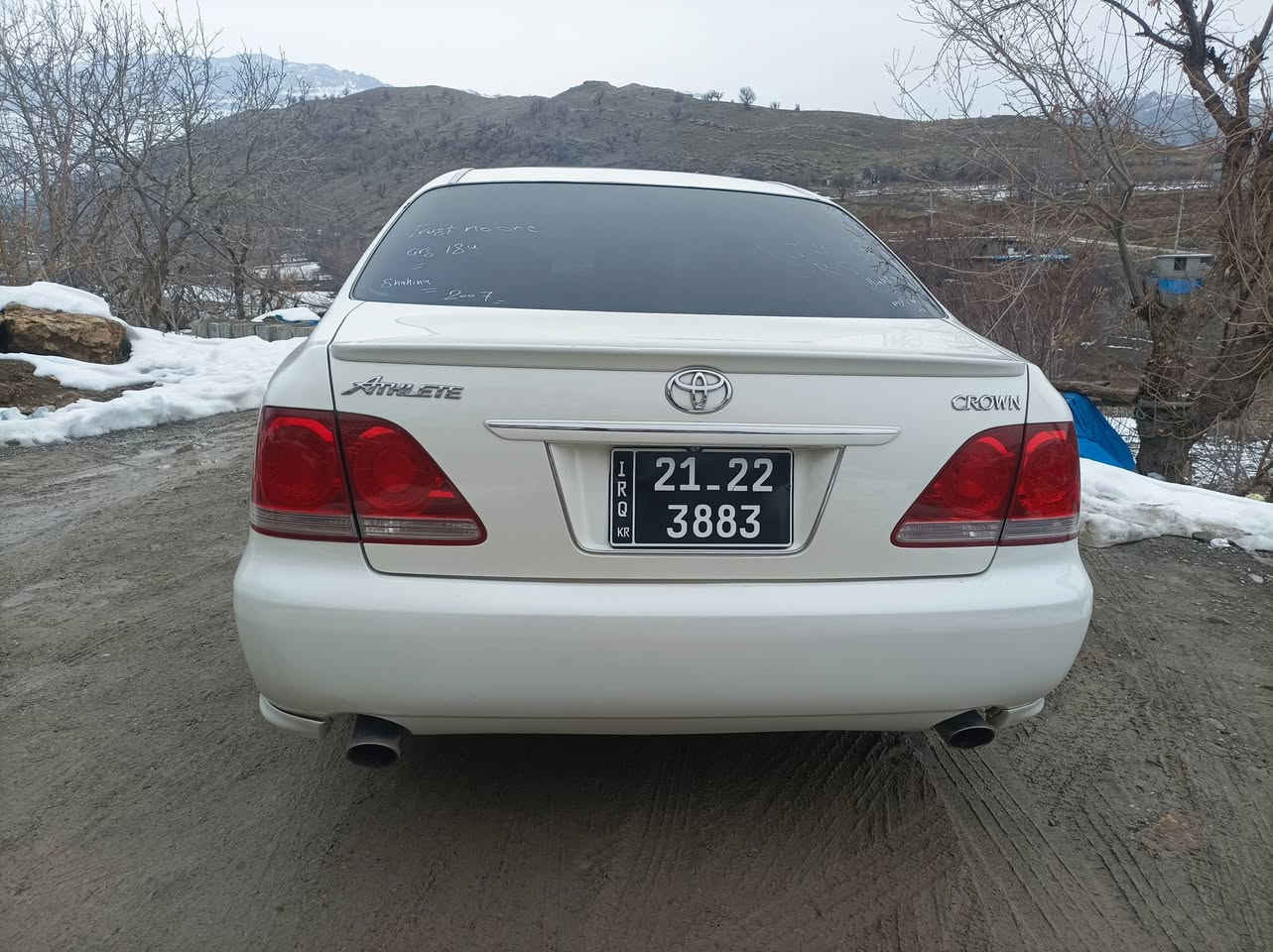 TOYOTA CROWN 2005
بڕاوە بڕاوە
مۆدێل 2005
182 گەوڕە بەکەوڕە بێ دوکەڵ
کامل مەسروف کڕاوە کارەبای هەموو مەزبوتە گەرمی بەستراوە جامەکانی هەڵ گیڕاوە 
GPS
ABS
سێ دووگمە 
تەعدیت سوڕعەو کارەبای مەزبوت
سوکان لەگزز
تاقم بانسی نوێیە هایدڕۆلیکی تازە گۆڕاوە پاتری نوێیە کامل سەیاڕەکە جایزەو ماڵی دۆستە
سعری 56 معامەلە
شوێن ڕانیە
0751 754 4608
0770 859 8855
