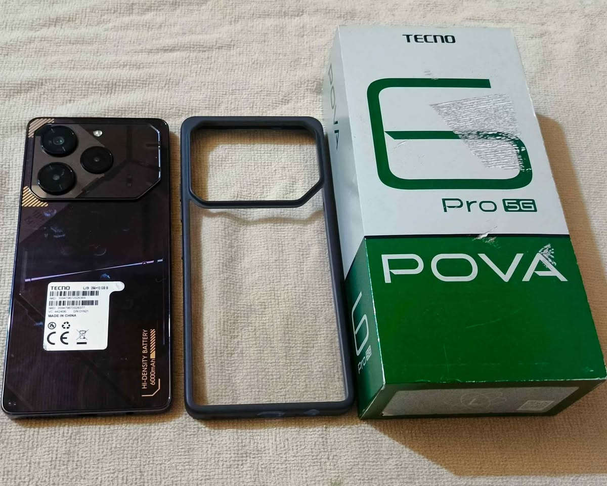 اقرأ التفاصيل رجاءا.. بيع او مراوس حسب القناعة 
تكنو بوفا 6 برو فايف جي.. جهاز مستخدم نضافة 99% ملحقاته كارتون وحافظة اصلية وكيبل اصلي بدون راس شاحن .. مكفول من العطل والتصليح.. 
ذاكرة 256 ورام 12+12 .. معالج ميديا تك دايمنستي6080 بوبجي 90 فريم..شاشة اموليد بتردد 120هيرتز..بطارية 6000 ملي أمبير وشحن سريع بقوة 70 واط ..كاميرا 108..يدعم شريحتين اتصال وامكانية اضافة رام خارجي ..
السعر 185 الف ويرهم مراوس 
مكاني الناصرية مركز ..‏‪***********‬‏ ناصرية, ذي قار
