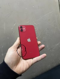 آيفون 11 العادي اللون احمر ذاكره 128 بطاريه 70 (دبل سيم) الجهاز شرط ما...