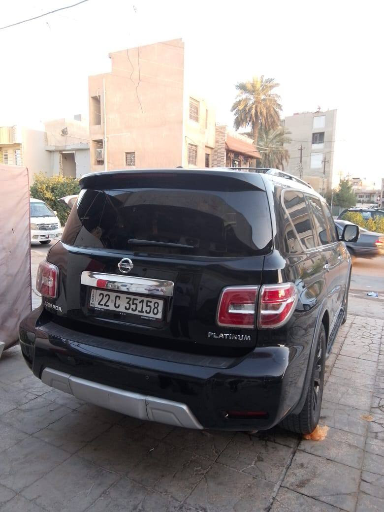 نيسان باترول ارمادة م 2018 للبيع
مكينه او كير  مكفولات 8سلندر 5600 

حداديه جديده أماميه او خلفيه 

تخم تاير ما بيه شي السياره مو شغال تبريد ثلج 

السياره جديده بمعنى الكلمه ما ملعوب بيه 

فول مواصفات بلاتينيوم اعله فئه 

فتحه بصمه تشغيل عن بعد رادارات خمس كامرات كشنات جلد كشنات كهرباء حته السبع راكب كشناته كهرباء تبريد تفئه بلكشنات 
شاشات خلفيه  تحكم استيرن او  بعد بيه هواي مواصفات  

وارد أمريكي حادثه جدن خفيف جاملغ امامي جهة العبري فقط امبدل او باب عبري فقط رش كلير او الباقي كفاله 

رقم اربيل انكليزي بسمي سنويته للا 2030 

مكاني نجف الاشرف 

للإستفسار  ***********
